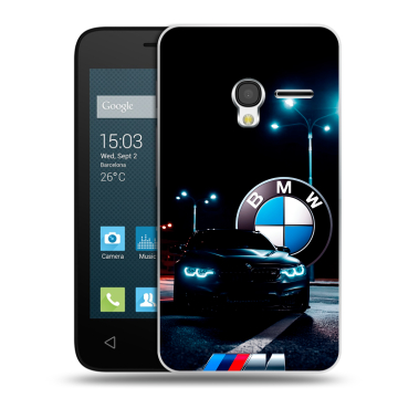 Пластиковый чехол на Alcatel One Touch Pixi 3 (4.0) с принтом БМВ BMW