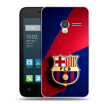 Пластиковый чехол на Alcatel One Touch Pixi 3 (4.0) с принтом Барселона Barcelona