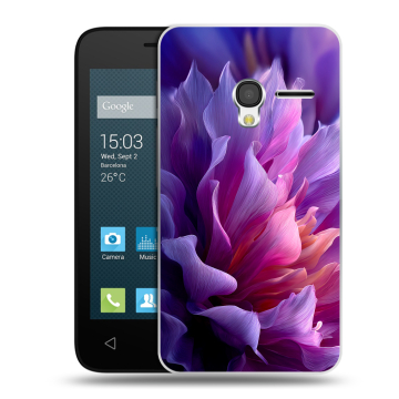 Пластиковый чехол на Alcatel One Touch Pixi 3 (4.0) с принтом женский цветы Пластиковый чехол на Alcatel One Touch Pixi 3 (4.0) с принтом женский цветы