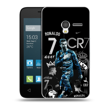 Пластиковый чехол на Alcatel One Touch Pixi 3 (4.0) с принтом Реал Роналдо Пластиковый чехол на Alcatel One Touch Pixi 3 (4.0) с принтом Реал Роналдо
