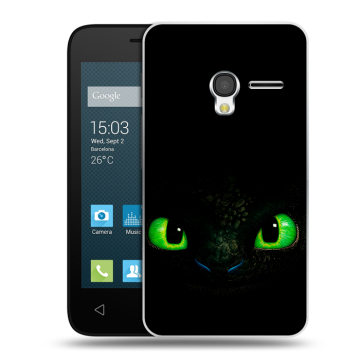 Пластиковый чехол на Alcatel One Touch Pixi 3 (4.0) с принтом Как приручить дракона Пластиковый чехол на Alcatel One Touch Pixi 3 (4.0) с принтом Как приручить дракона