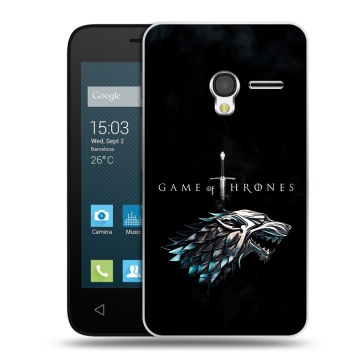 Пластиковый чехол на Alcatel One Touch Pixi 3 (4.0) с принтом Игра Престолов Game Thrones Пластиковый чехол на Alcatel One Touch Pixi 3 (4.0) с принтом Игра Престолов Game Thrones