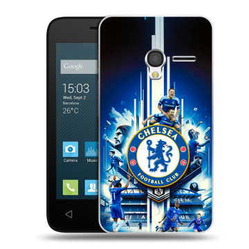 Пластиковый чехол на Alcatel One Touch Pixi 3 (4.0) с принтом Chelsea Челси