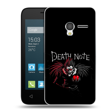 Пластиковый чехол на Alcatel One Touch Pixi 3 (4.0) с принтом Death note Тетрадь смерти Пластиковый чехол на Alcatel One Touch Pixi 3 (4.0) с принтом Death note Тетрадь смерти