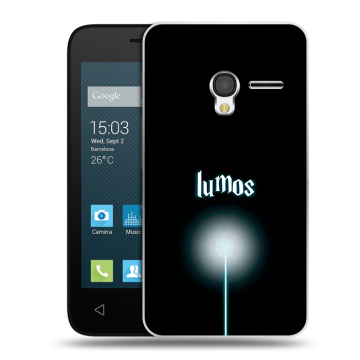 Пластиковый чехол на Alcatel One Touch Pixi 3 (4.0) с принтом Harry Potter Гарри Поттер