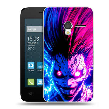 Пластиковый чехол на Alcatel One Touch Pixi 3 (4.0) с принтом Death note Тетрадь смерти