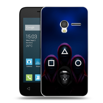 Пластиковый чехол на Alcatel One Touch Pixi 3 (4.0) с принтом Игра Кальмара