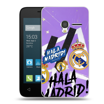 Пластиковый чехол на Alcatel One Touch Pixi 3 (4.0) с принтом Real Madrid Реал Мадрид Пластиковый чехол на Alcatel One Touch Pixi 3 (4.0) с принтом Real Madrid Реал Мадрид