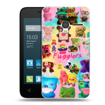 Пластиковый чехол на Alcatel One Touch Pixi 3 (4.0) с принтом Флагер Fuggler