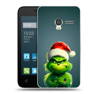 Пластиковый чехол на Alcatel One Touch Pixi 3 (4.0) с принтом Новый год