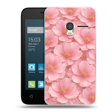Пластиковый чехол на Alcatel One Touch Pixi 3 (4.0) с принтом женский