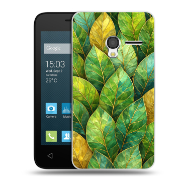 Пластиковый чехол на Alcatel One Touch Pixi 3 (4.0) с принтом женский