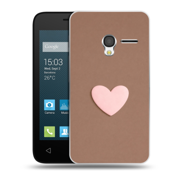 Пластиковый чехол на Alcatel One Touch Pixi 3 (4.0) с принтом женский