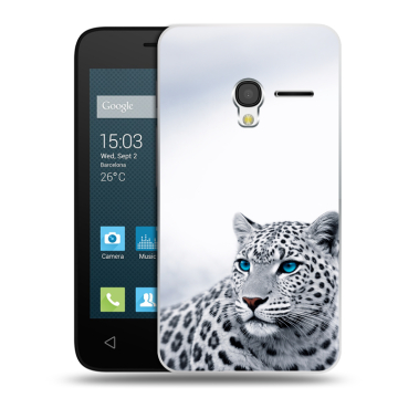 Пластиковый чехол на Alcatel One Touch Pixi 3 (4.0) с принтом женский