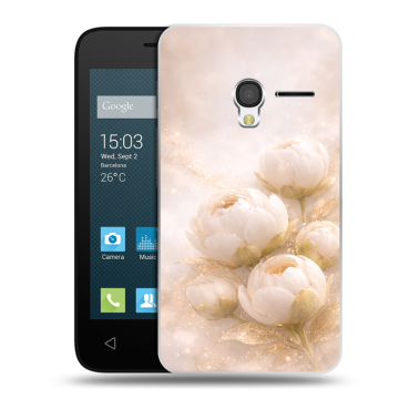 Пластиковый чехол на Alcatel One Touch Pixi 3 (4.0) с принтом женский
