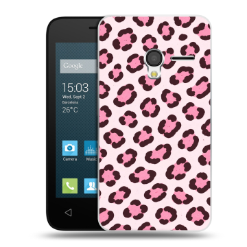 Пластиковый чехол на Alcatel One Touch Pixi 3 (4.0) с принтом для девочек