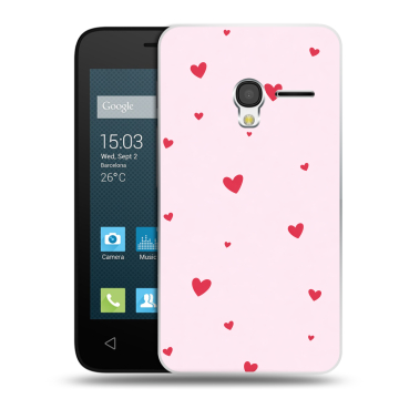 Пластиковый чехол на Alcatel One Touch Pixi 3 (4.0) с принтом для девочек
