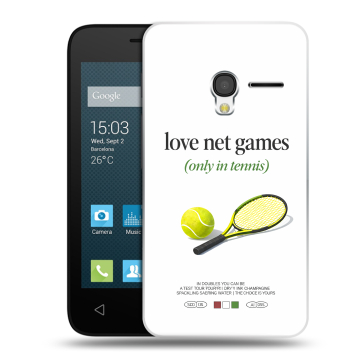 Пластиковый чехол на Alcatel One Touch Pixi 3 (4.0) с принтом для девочек