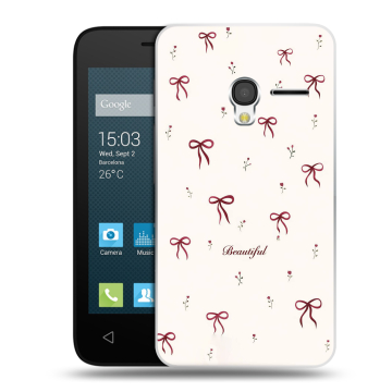 Пластиковый чехол на Alcatel One Touch Pixi 3 (4.0) с принтом для девочек