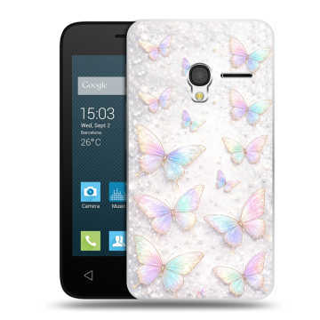 Пластиковый чехол на Alcatel One Touch Pixi 3 (4.0) с принтом женский