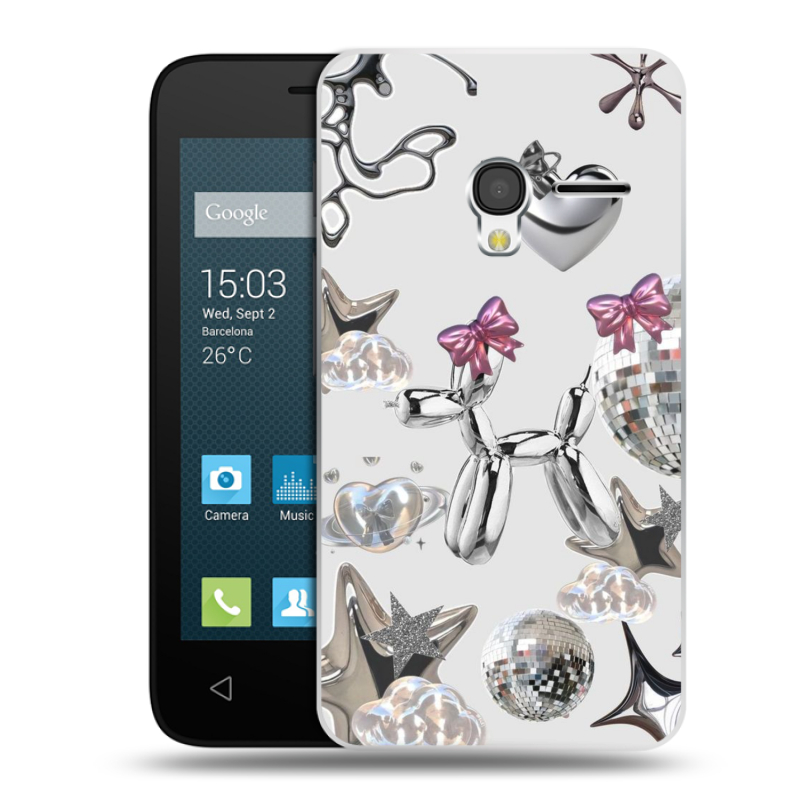 Пластиковый чехол на Alcatel One Touch Pixi 3 (4.0) с принтом Y2K Пластиковый чехол на Alcatel One Touch Pixi 3 (4.0) с принтом Y2K
