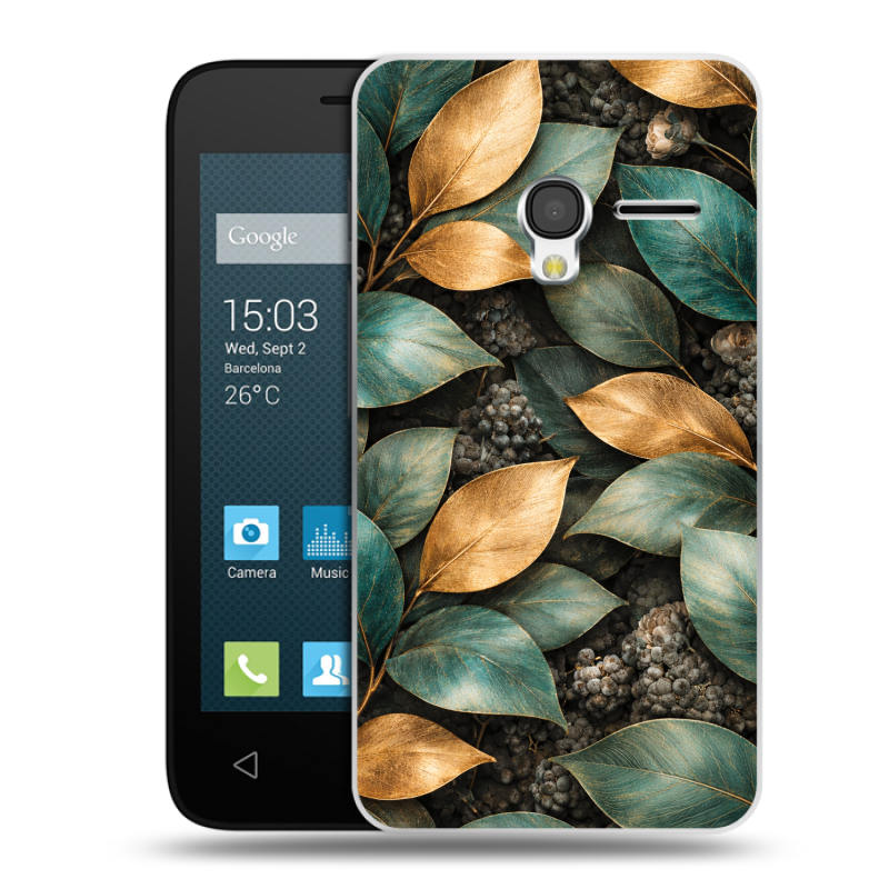 Пластиковый чехол на Alcatel One Touch Pixi 3 (4.0) с принтом женский Пластиковый чехол на Alcatel One Touch Pixi 3 (4.0) с принтом женский