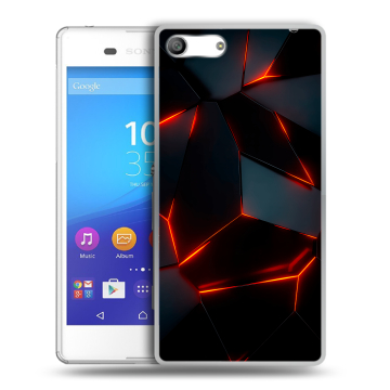 Силиконовый чехол на Sony Xperia M5 с принтом Яркие абстракции Силиконовый чехол на Sony Xperia M5 с принтом Яркие абстракции