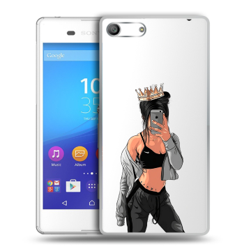 Силиконовый чехол на Sony Xperia M5 с принтом Женские принты Силиконовый чехол на Sony Xperia M5 с принтом Женские принты