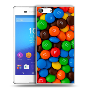 Силиконовый чехол на Sony Xperia M5 с принтом Конфеты Силиконовый чехол на Sony Xperia M5 с принтом Конфеты