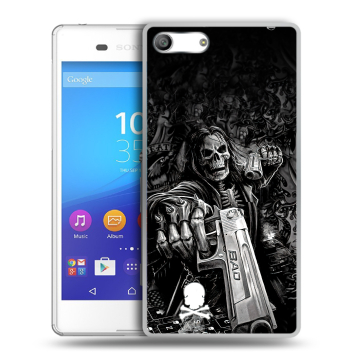 Силиконовый чехол на Sony Xperia M5 с принтом Скелет Силиконовый чехол на Sony Xperia M5 с принтом Скелет