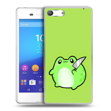 Силиконовый чехол на Sony Xperia M5 с принтом Лягушенок Силиконовый чехол на Sony Xperia M5 с принтом Лягушенок