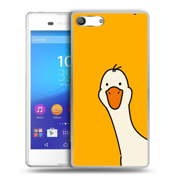 Силиконовый чехол на Sony Xperia M5 с принтом Утка Силиконовый чехол на Sony Xperia M5 с принтом Утка