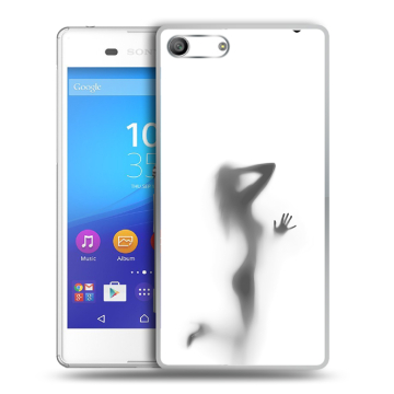 Силиконовый чехол на Sony Xperia M5 с принтом Силуэт