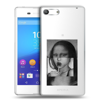 Силиконовый чехол на Sony Xperia M5 с принтом Мона Лиза Силиконовый чехол на Sony Xperia M5 с принтом Мона Лиза