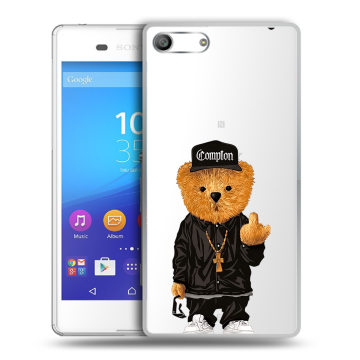 Силиконовый чехол на Sony Xperia M5 с принтом Плюшевый медведь Силиконовый чехол на Sony Xperia M5 с принтом Плюшевый медведь