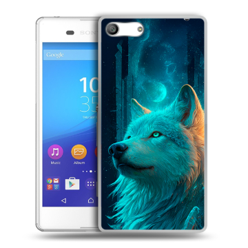 Силиконовый чехол на Sony Xperia M5 с принтом бабочки саккура Силиконовый чехол на Sony Xperia M5 с принтом бабочки саккура