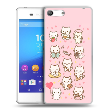 Силиконовый чехол на Sony Xperia M5 с принтом Hello Kitty Хелоу Кити Силиконовый чехол на Sony Xperia M5 с принтом Hello Kitty Хелоу Кити