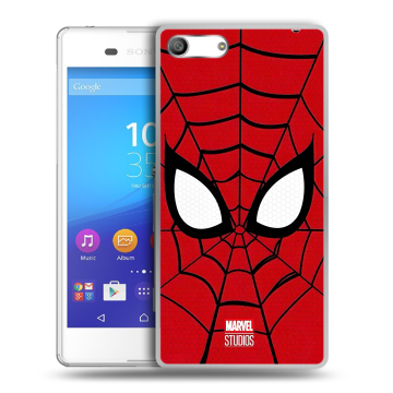 Силиконовый чехол на Sony Xperia M5 с принтом человек паук spiderman Силиконовый чехол на Sony Xperia M5 с принтом человек паук spiderman