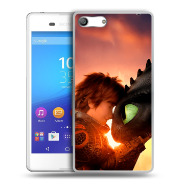 Силиконовый чехол на Sony Xperia M5 с принтом Как приручить дракона Силиконовый чехол на Sony Xperia M5 с принтом Как приручить дракона