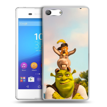 Силиконовый чехол на Sony Xperia M5 с принтом Шрек Shrek Силиконовый чехол на Sony Xperia M5 с принтом Шрек Shrek