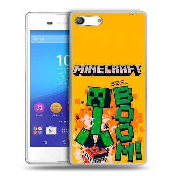 Силиконовый чехол на Sony Xperia M5 с принтом Майнкрафт Minecraft Силиконовый чехол на Sony Xperia M5 с принтом Майнкрафт Minecraft