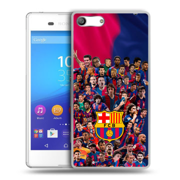 Силиконовый чехол на Sony Xperia M5 с принтом Барселона Barcelona