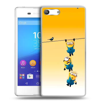 Силиконовый чехол на Sony Xperia M5 с принтом Миньоны Силиконовый чехол на Sony Xperia M5 с принтом Миньоны