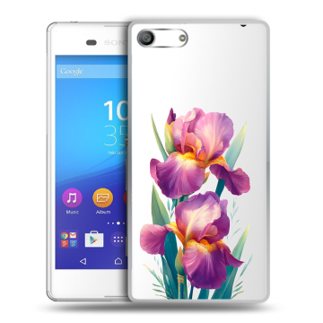 Силиконовый чехол на Sony Xperia M5 с принтом Цветы орхидеи Силиконовый чехол на Sony Xperia M5 с принтом Цветы орхидеи