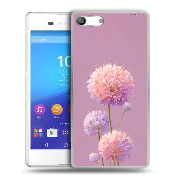 Силиконовый чехол на Sony Xperia M5 с принтом Цветы Силиконовый чехол на Sony Xperia M5 с принтом Цветы
