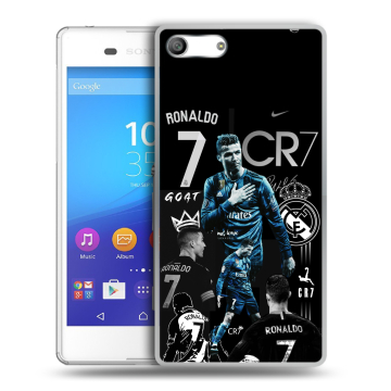 Силиконовый чехол на Sony Xperia M5 с принтом Реал Роналдо