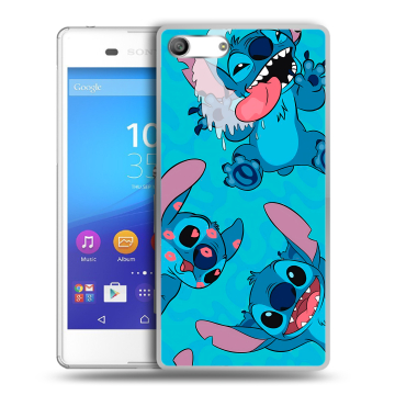 Силиконовый чехол на Sony Xperia M5 с принтом Лило и Стич