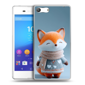 Силиконовый чехол на Sony Xperia M5 с принтом Лиса Силиконовый чехол на Sony Xperia M5 с принтом Лиса