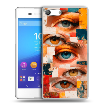 Силиконовый чехол на Sony Xperia M5 с принтом Модный принт Силиконовый чехол на Sony Xperia M5 с принтом Модный принт