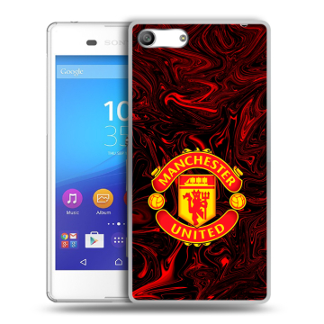 Силиконовый чехол на Sony Xperia M5 с принтом Manchester United Силиконовый чехол на Sony Xperia M5 с принтом Manchester United